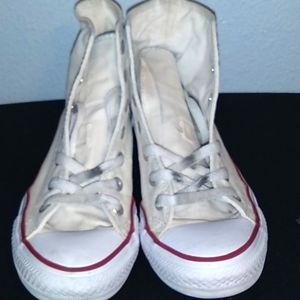 White High Top Converse size 7